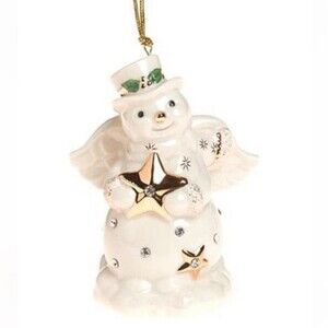 NIB Lenox Christmas Holiday Lenox Razzle Dazzle Snowman Porcelain Ornament